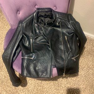 Zara Leather Moto jacket S